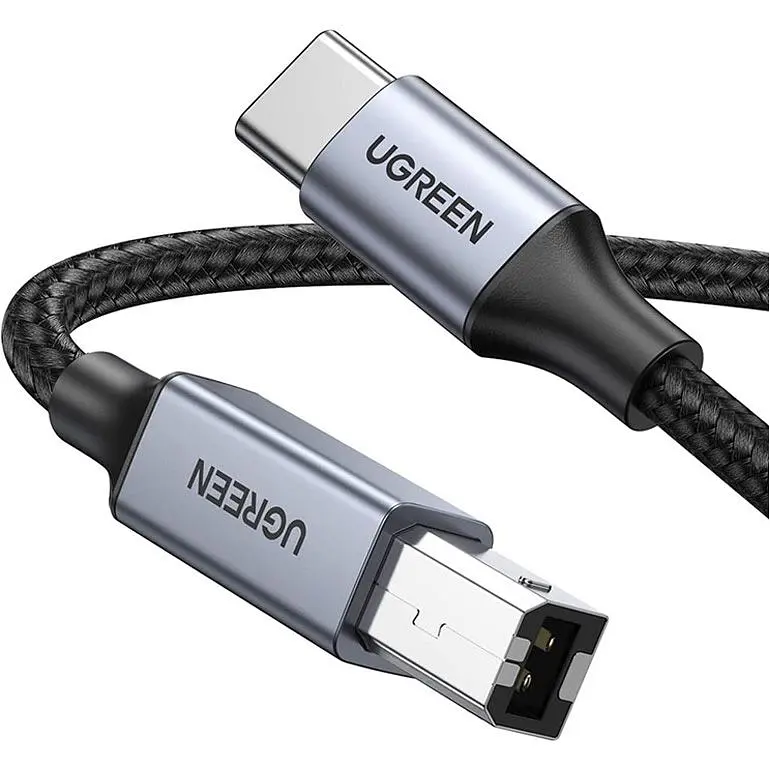 Кабель Ugreen US370 USB-C to USB-B 1.0m [80805] чорний [135892] - фото 2