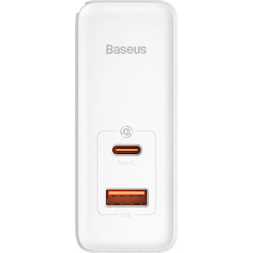Мережевий зарядний пристрій Baseus GaN5 Pro Fast Charger C+U 100W + Cable USB-C White [CCGP090202] [96288] - фото 5