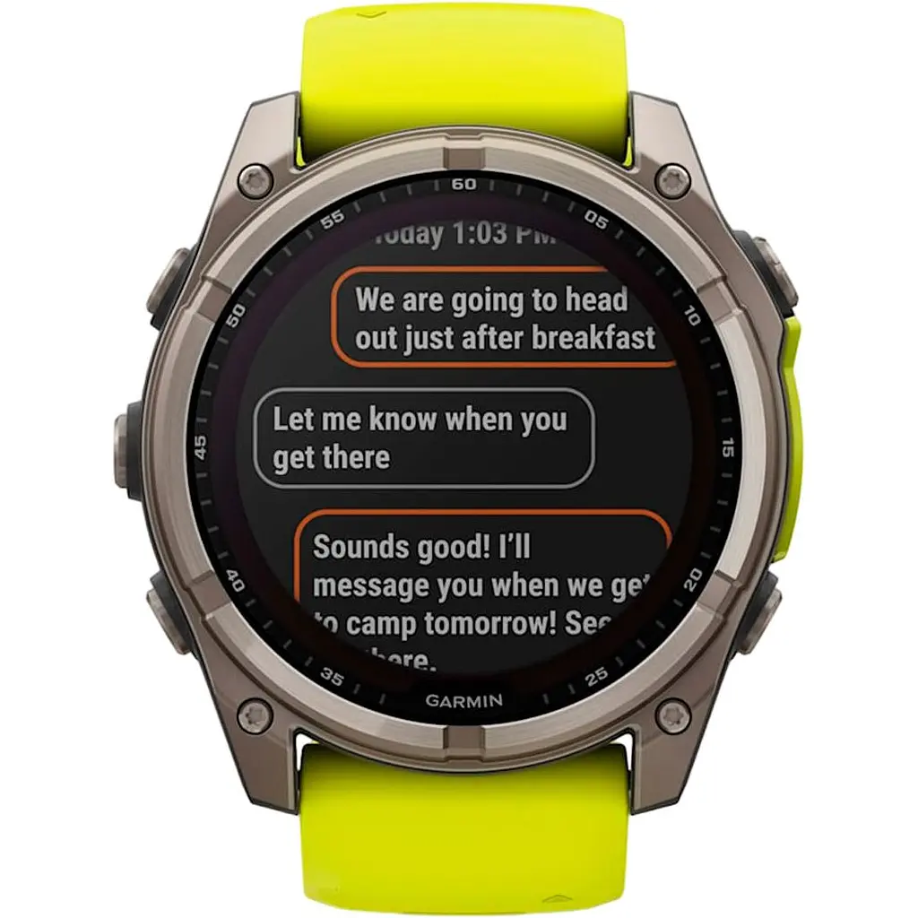 Смарт-годинник Garmin Fenix 8 Solar Sapphire 51mm Titanium with Amp Yellow/Graphite Silicone Band (010-02907-20) [116854] - фото 12