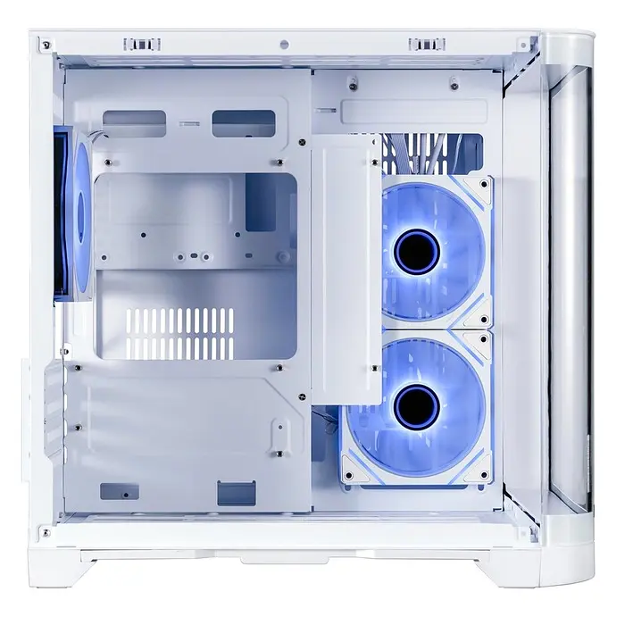 Корпус 1stPlayer UV5, White, без БЖ, Mini Tower, Micro ATX / Mini ITX, 2xUSB 3.0, макс. CPU - 157 мм / VGA - 330 мм, 3x120 мм ARGB, бічна та передня панель із загартованого скла (UV5-WH-2FC7R-W-1FC7-W) - фото 6