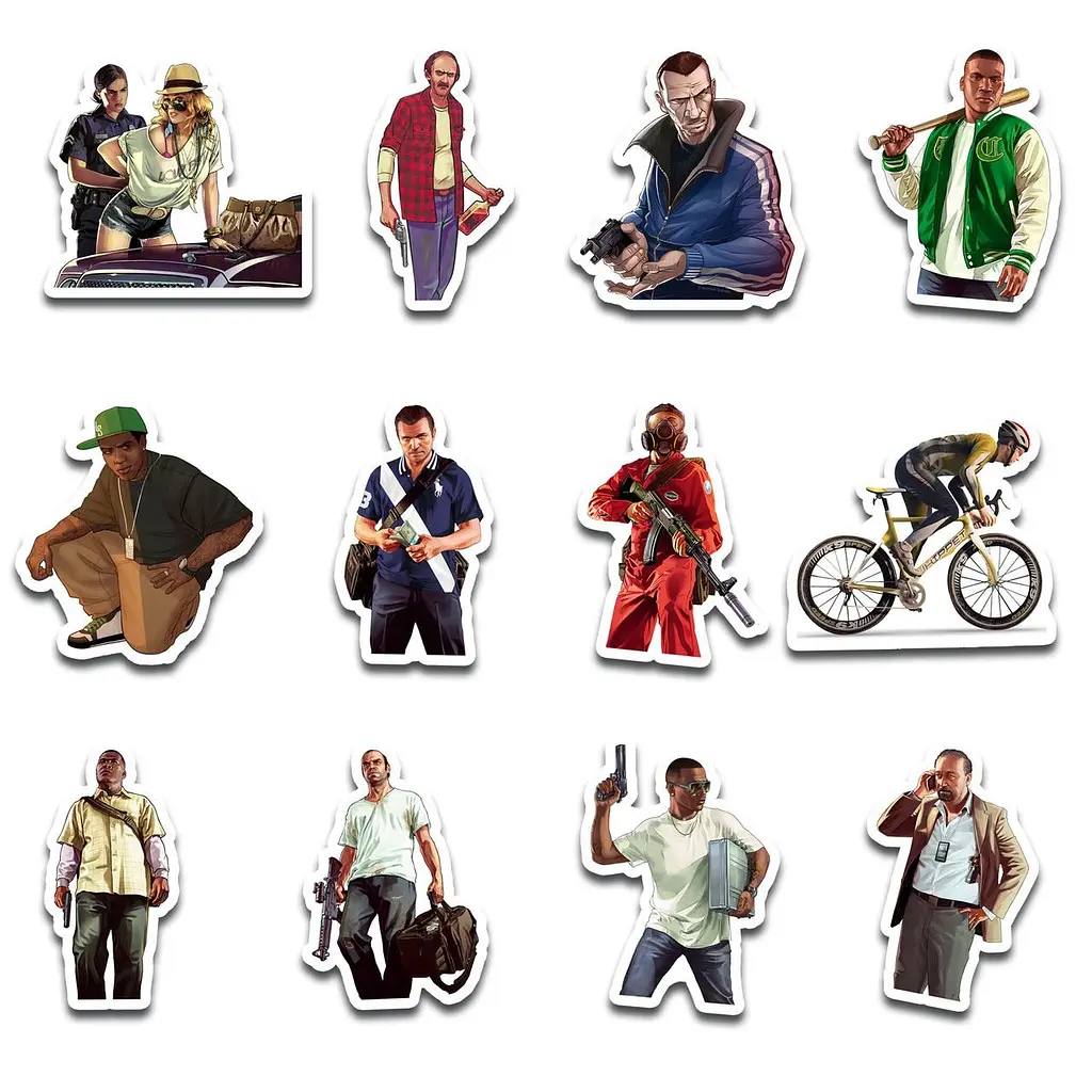 Стикерпак GeekLand GTA 45 штук (SP GTA 01) - фото 3