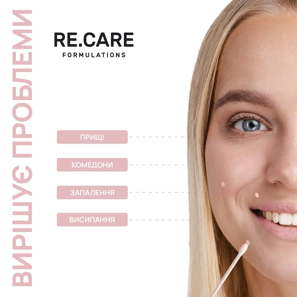 Локальний засіб від прищів підсушуючий Anti-Pimple Drying lotion RE.CARE 10 мл - фото 5