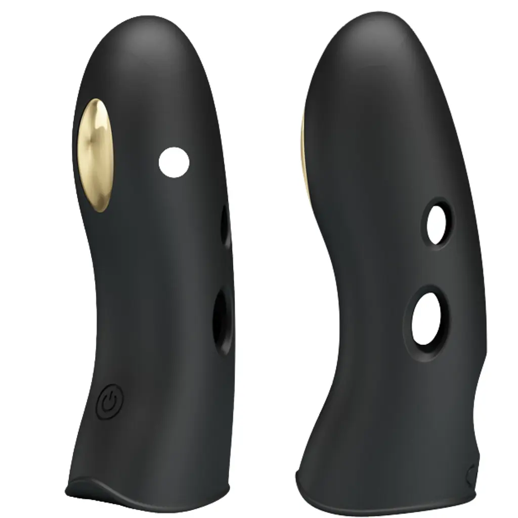 Вибронасадка на палец Pretty Love Miraco 10.5 см чёрный - фото 2