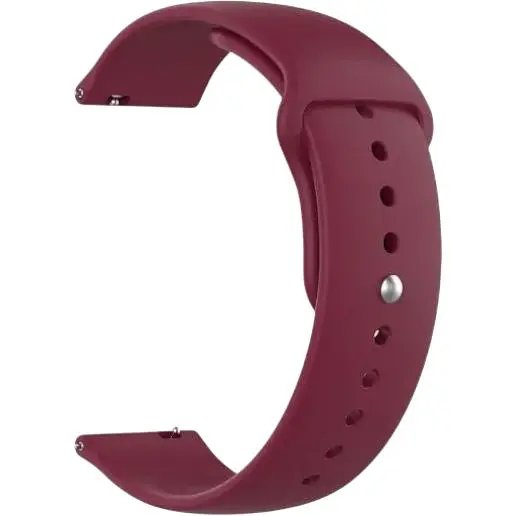 Ремінець DK CDK для Xiaomi Mijia Quartz Watch 20mm Silicone Sport Band (011908) (red wine) - фото 1