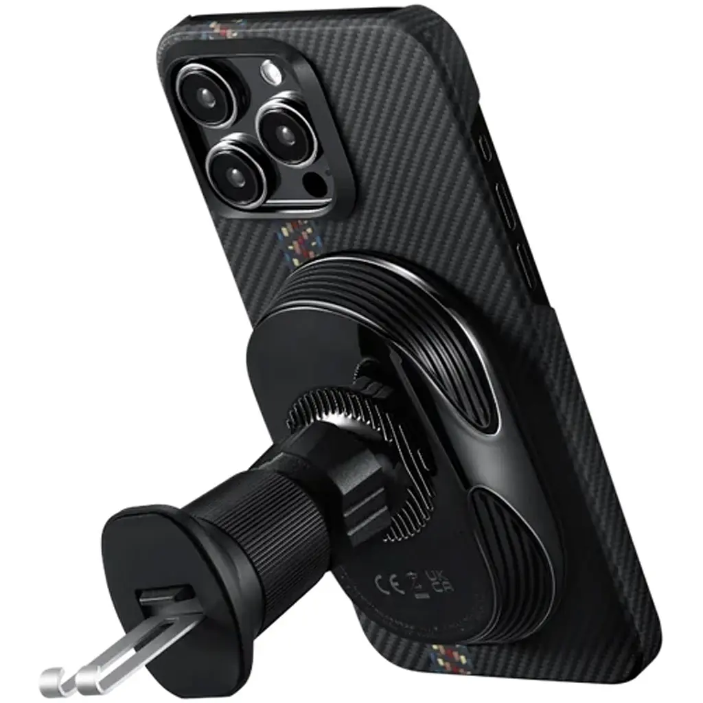 Автотримач із бездротовою зарядкою Pitaka MagEZ Car Mount Pro 2 Qi2 Car Vent (CM2402N) [125386] - фото 6