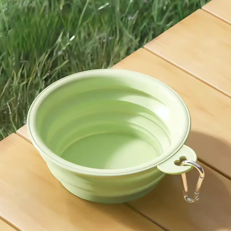 Силіконова складна дорожня миска Derby Summer Collapsible silicone pet bowl - фото 2