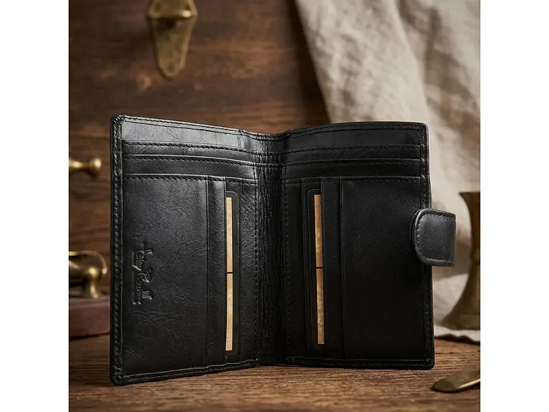 Жіночий гаманець New Rainbow 1654 nero Чорний 13,5x9,5 см TONY PEROTTI acs0032603 - фото 4
