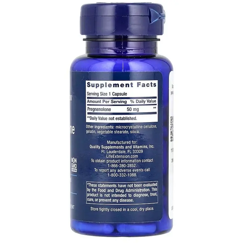 Прегненолон Life Extension 50 мг 100 капсул - фото 2