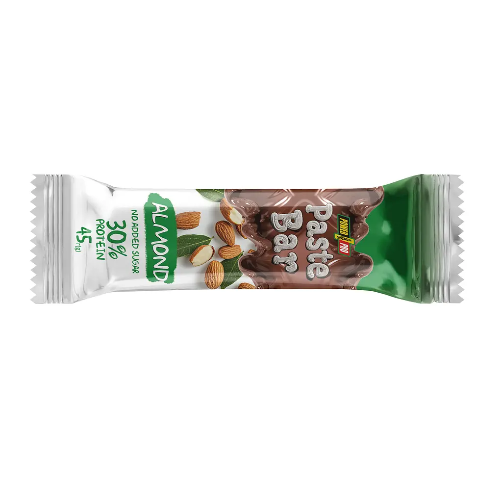 Протеїновий батончик Power Pro (Paste Bar) — 12 × 45 г, almond