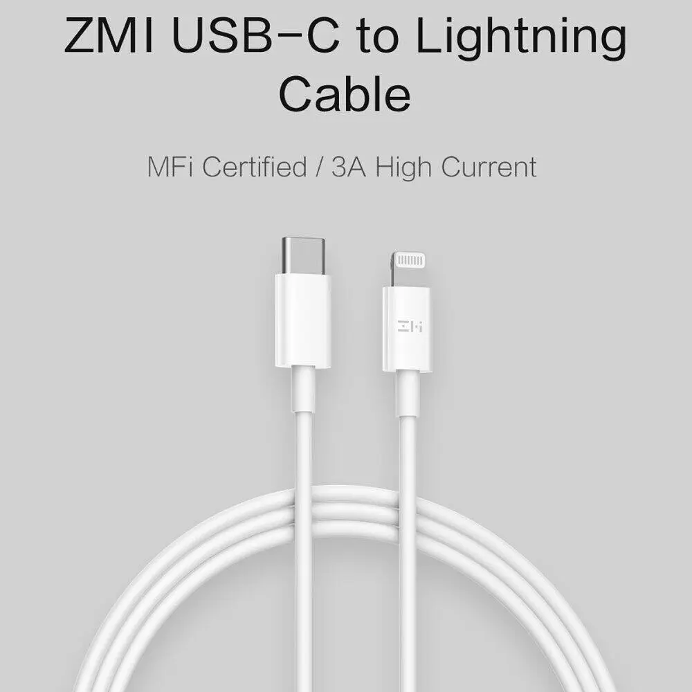 Кабель Xiaomi ZMi AL856 USB-C - Lightning 1.5 m White [76060] - фото 2