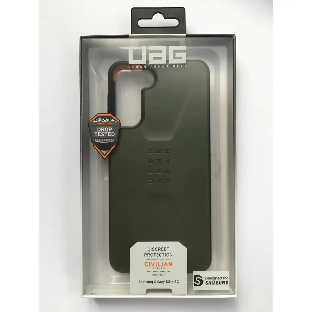 Оригінальний протиударний чохол UAG Civilian Samsung Galaxy S21 Plus (6.7") Olive (21282D117272) - фото 2