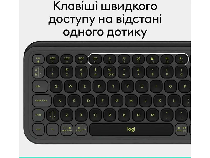 Клавіатура Logitech POP Icon Keys Graphite (920-013157) - фото 9