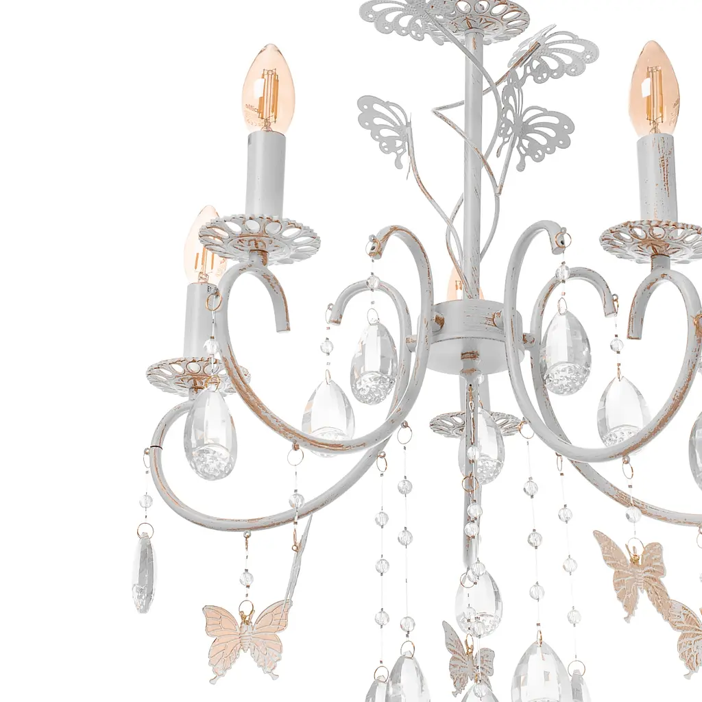 Люстра подвесная Brille свеча для холла E14 40W WH (BCL-691S/5) - фото 4