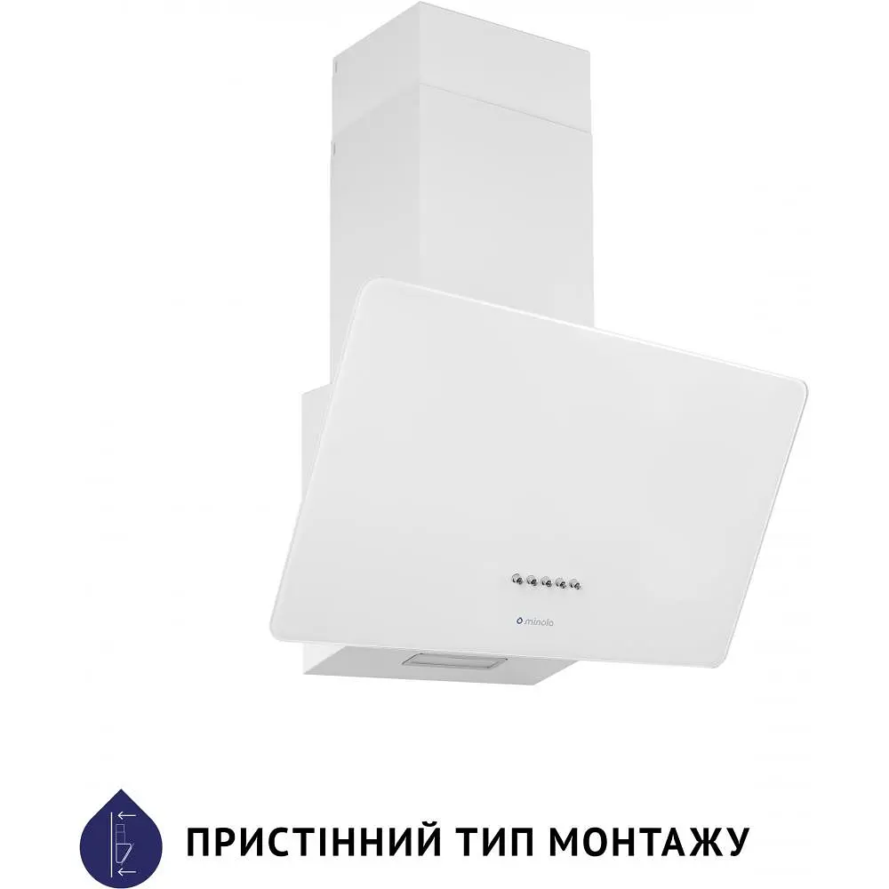 Похила витяжка Minola HDN 6224 WH 700 LED - фото 2