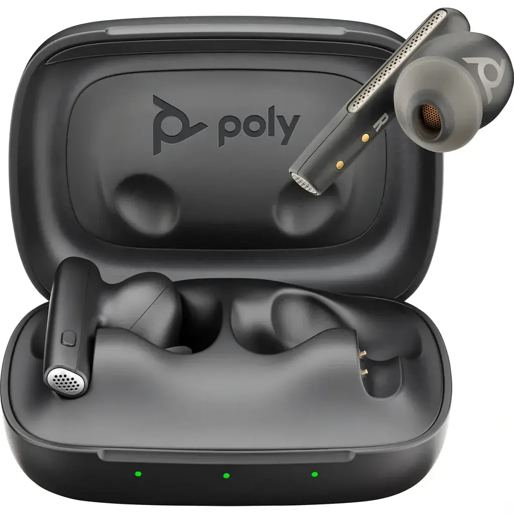 Наушники TWS Poly Voyager Free 60 Earbuds + BT700C + BCHC Black - фото 4