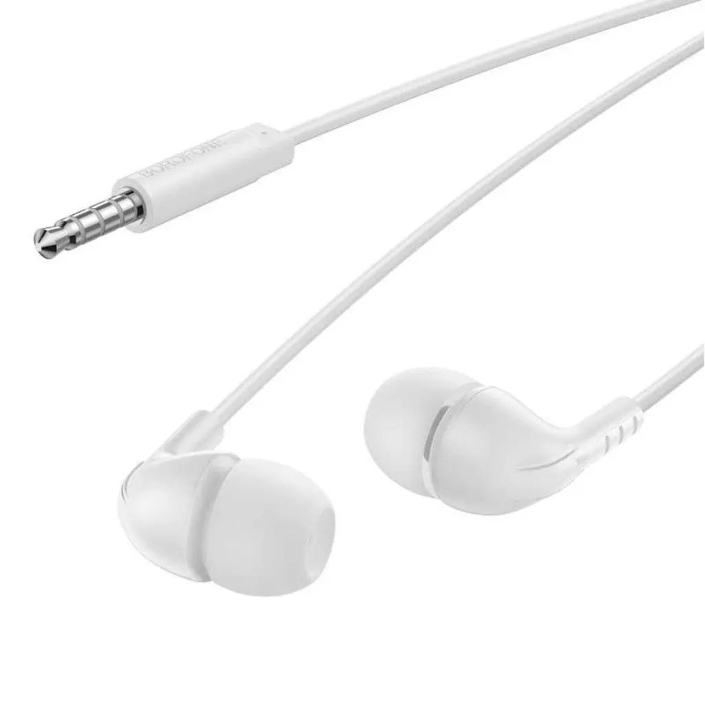 Наушники Borofone BM83 Craft universal earphones with mic (белый) - фото 2