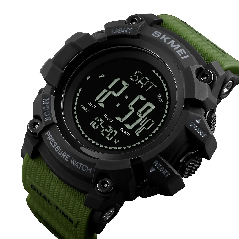 Наручний годинник чоловічий Skmei 1358 Army Green, 1358AG (12275) - фото 5