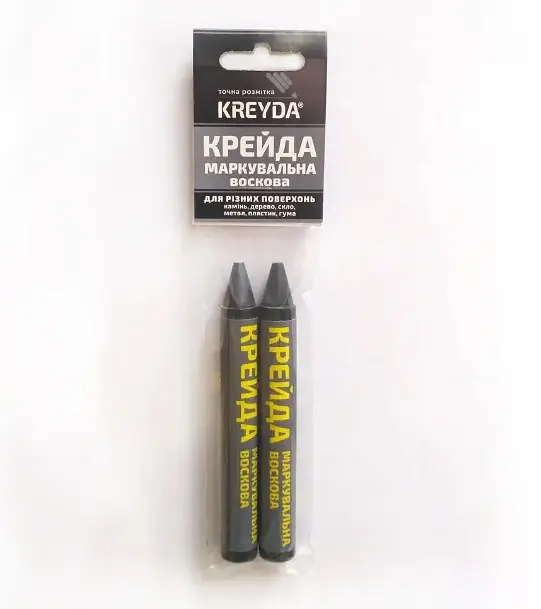 Крейда воскова для маркування Універсальна (2шт), чорний CW606814