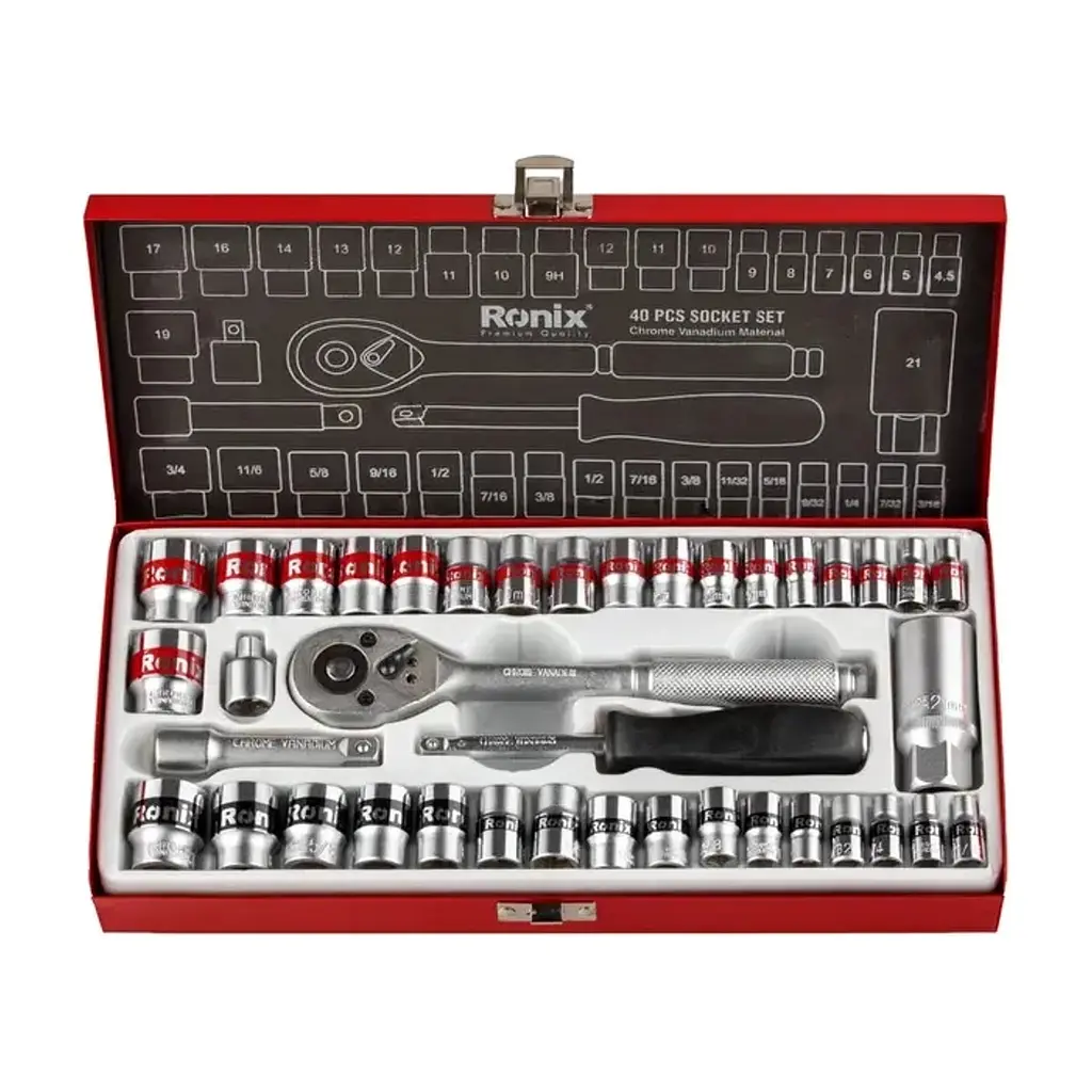 Набір інструментів Ronix 3/8", 40 шт. (RH-2641)