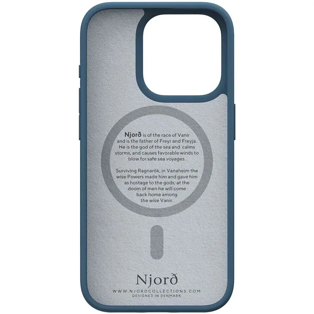 Чехол-накладка Njord Fabric MagSafe Case Deep Sea для iPhone 15 Pro (NA53FA01) - фото 3