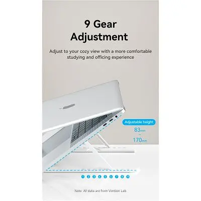 Підставка до ноутбука Vention Laptop X-type Stand White ABS 83-170мм (KDNW0) - фото 5