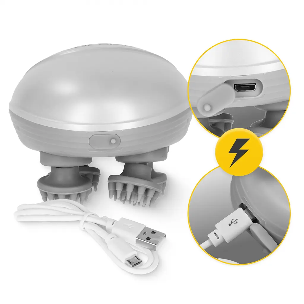 Електричний масажер для голови 4FIZJO Smart Head Massager 4FJ0619 White (P-5907739319500) - фото 2