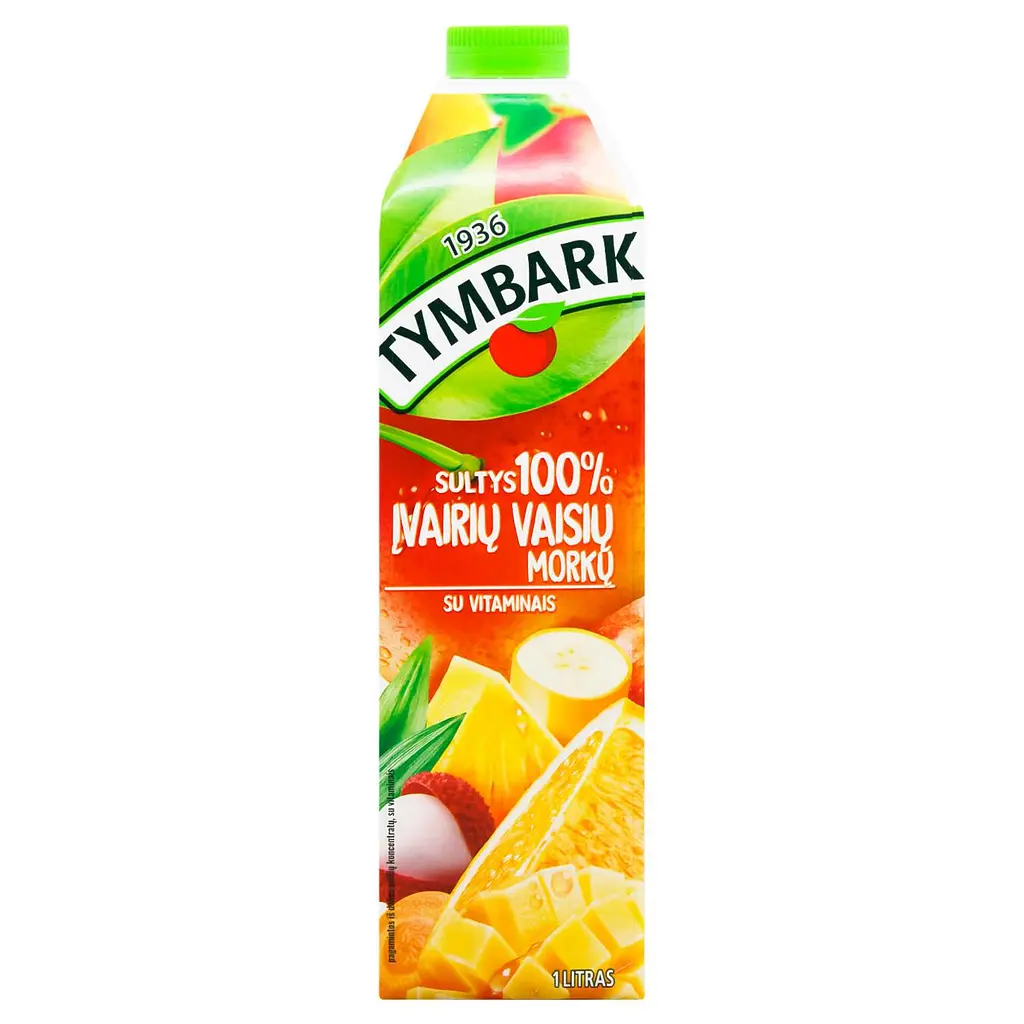 Сік Tymbark Мультифруктовий з морковою відновлений 1 л - фото 3