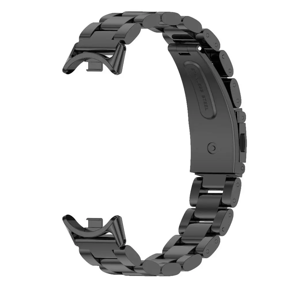 Металлический ремешок Mijobs для фитнеса браслета Xiaomi Mi Smart Band 8 Black - фото 4