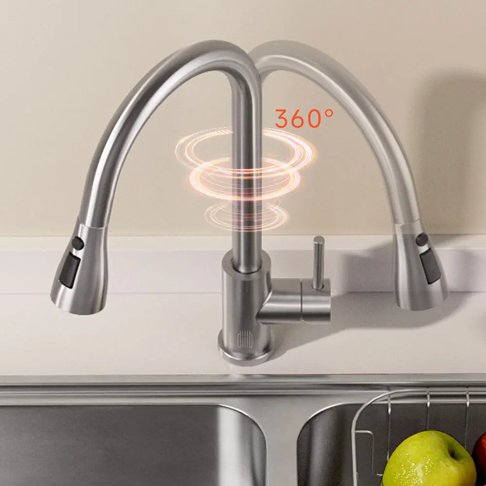 Висувний кухонний змішувач Xiaomi DIIIB Pull-out Kitchen Faucet (DXCF021) - фото 4