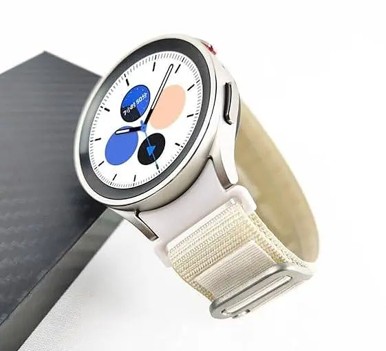 Ремінець нейлоновий BeWatch Alpine Loop Samsung Galaxy Watch 4 5 6 7 Молочний (14GW1209) - фото 7