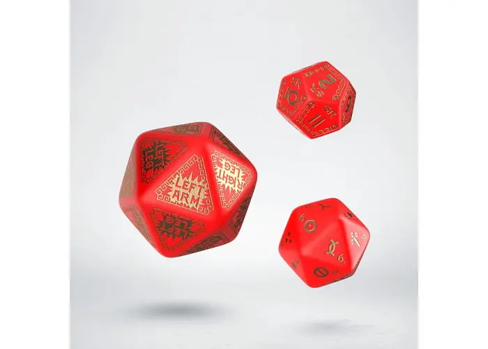 Набор кубиков RuneQuest Red & gold Expansion Dice , 3 шт. (SRQE53) - фото 2
