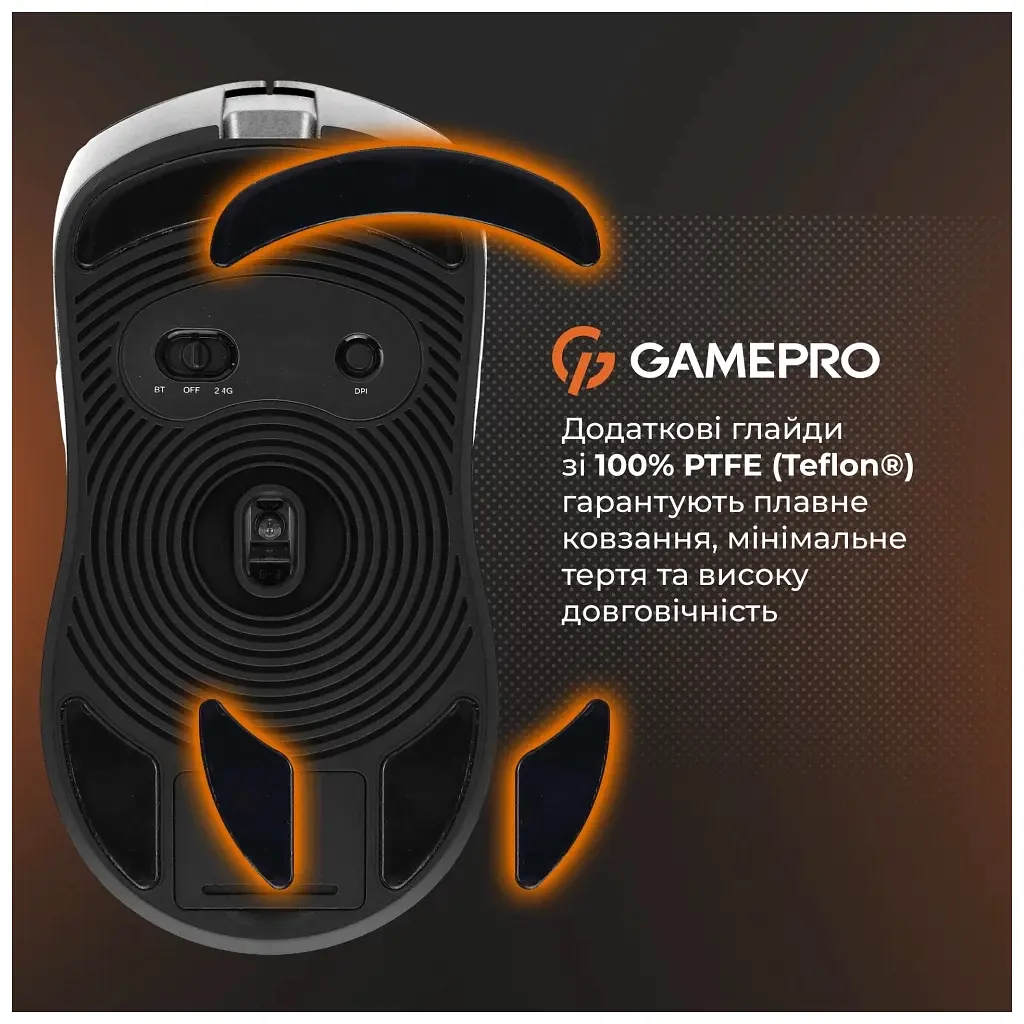 Мишка GamePro Genesis Ranker Wireless/Bluetooth/USB White (GM012W) - фото 7