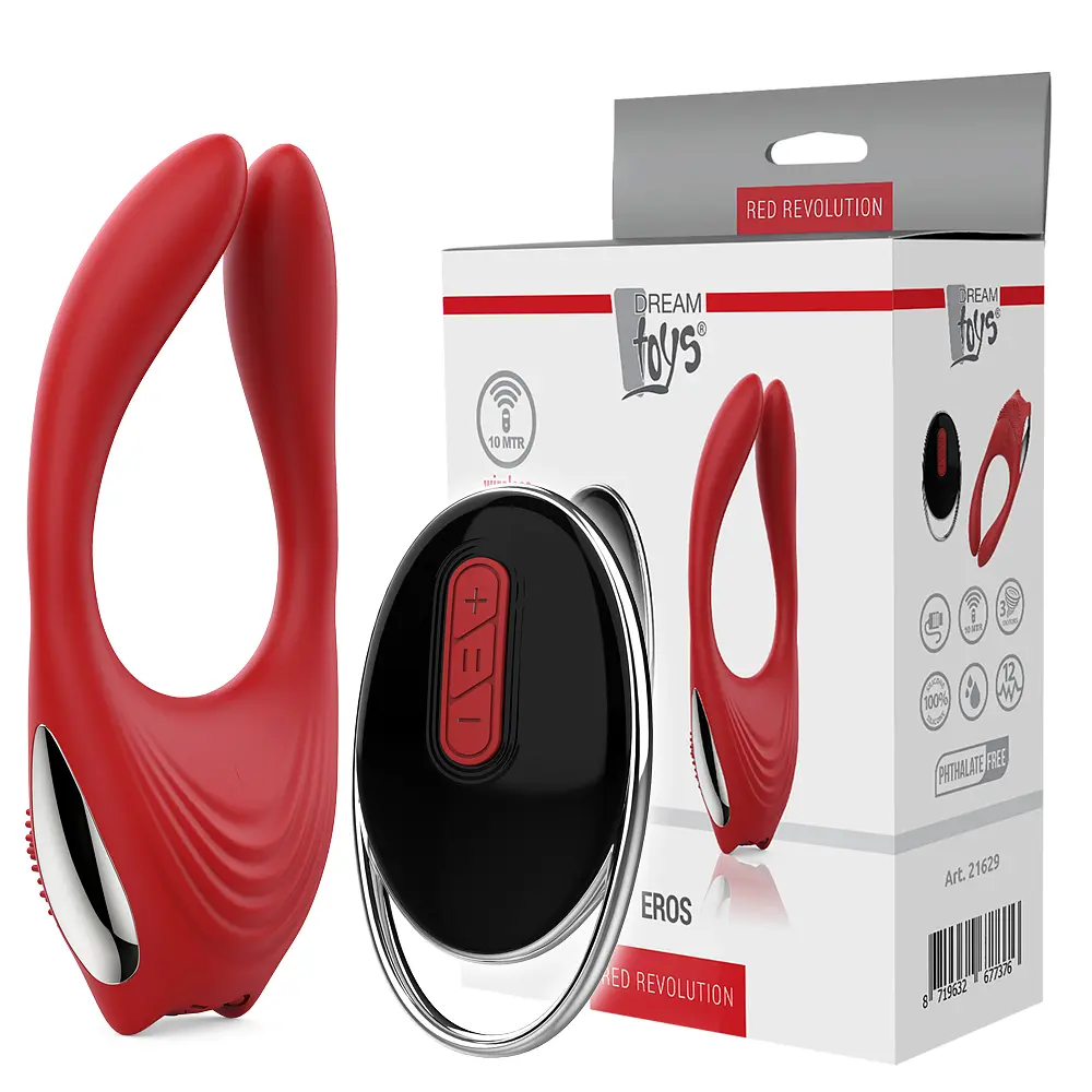 Вібратор Dreamtoys Red Revolution Eros 12 см червоний - фото 2