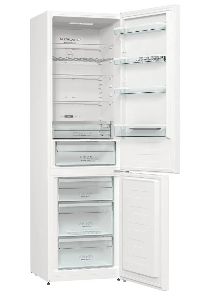 Холодильник Gorenje NRK6202AW4 200х60х60см 2 двери 235(96) л А++ Total NF белый (NRK6202AW4) - фото 2