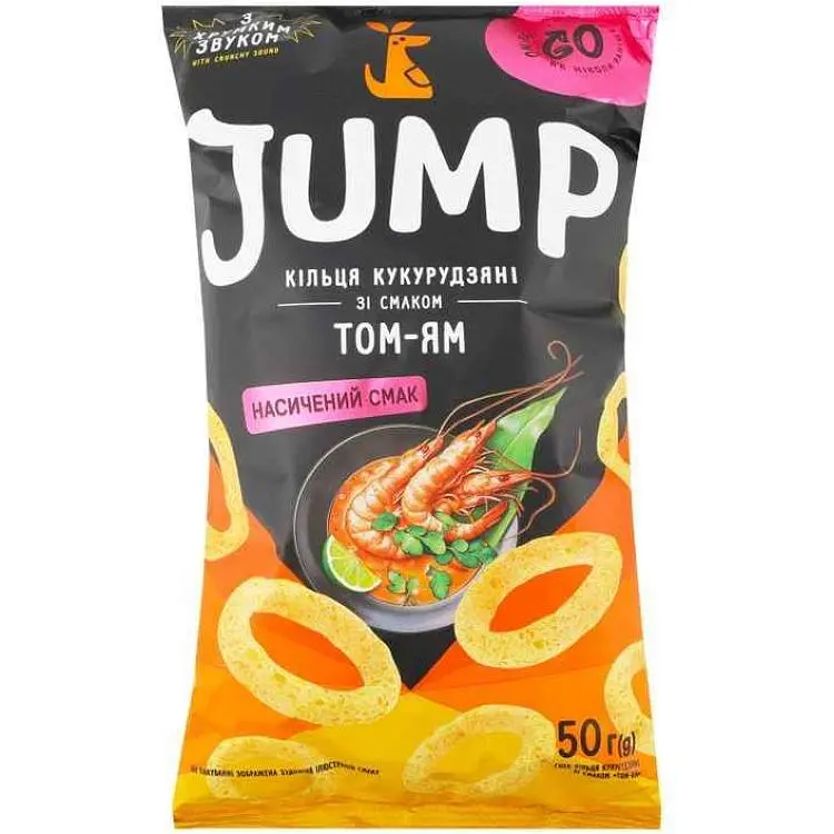 Снек вафлі кукурудзяні Jump 50г Том-Ям