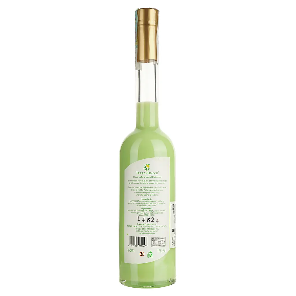 Ликер Terra di Limoni Crema di Pistacchio, 17%, 0,5 л (Q5896) - фото 2
