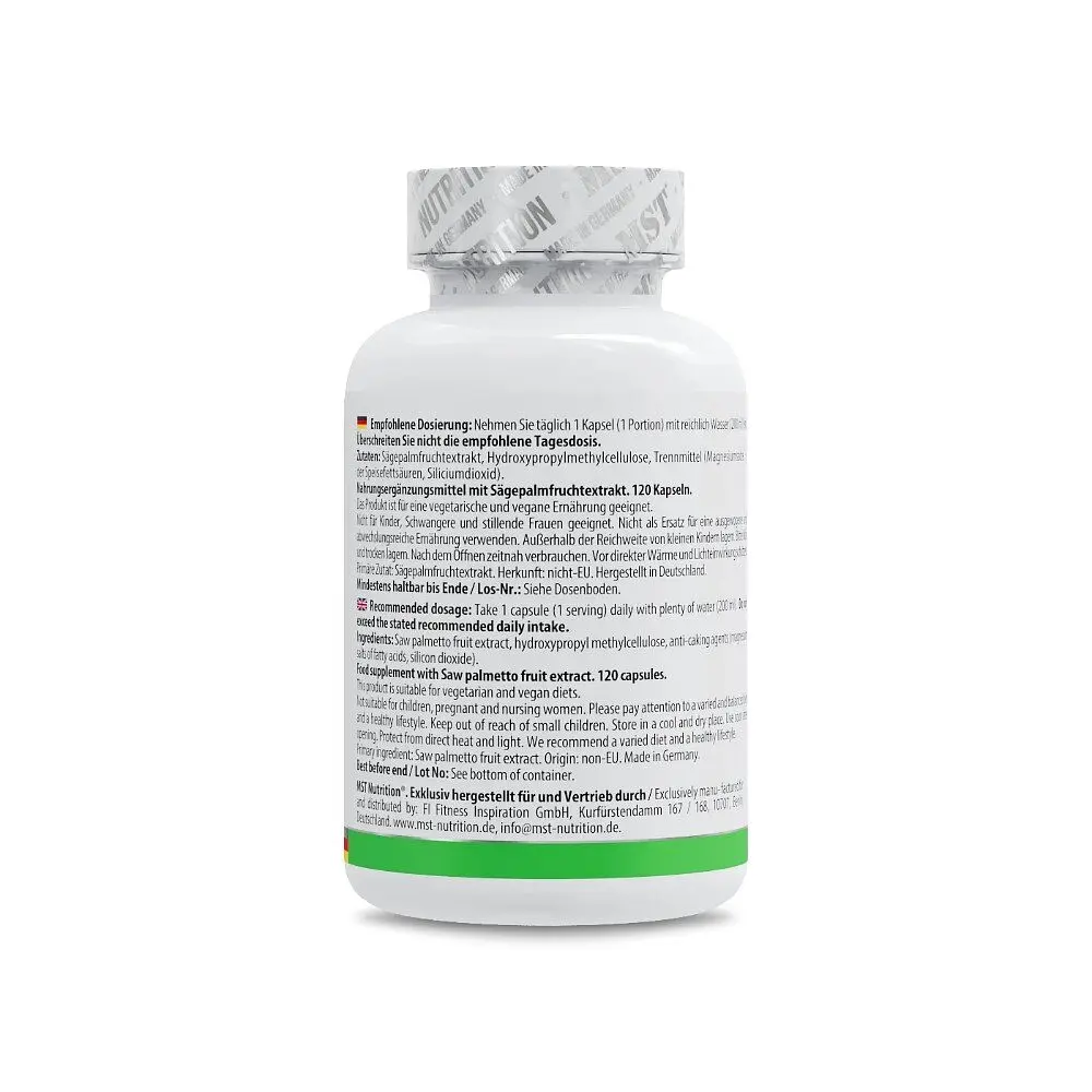 Екстракт сереноа MST Nutrition Saw Palmetto Extract 320 mg, 120 капсул - фото 3