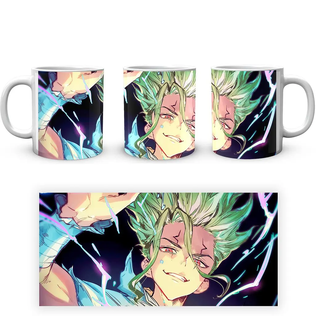 Кухоль GeekLand Dr. Stone Доктор Стоун Сенку DS 02.15 330 мл білий - фото 3