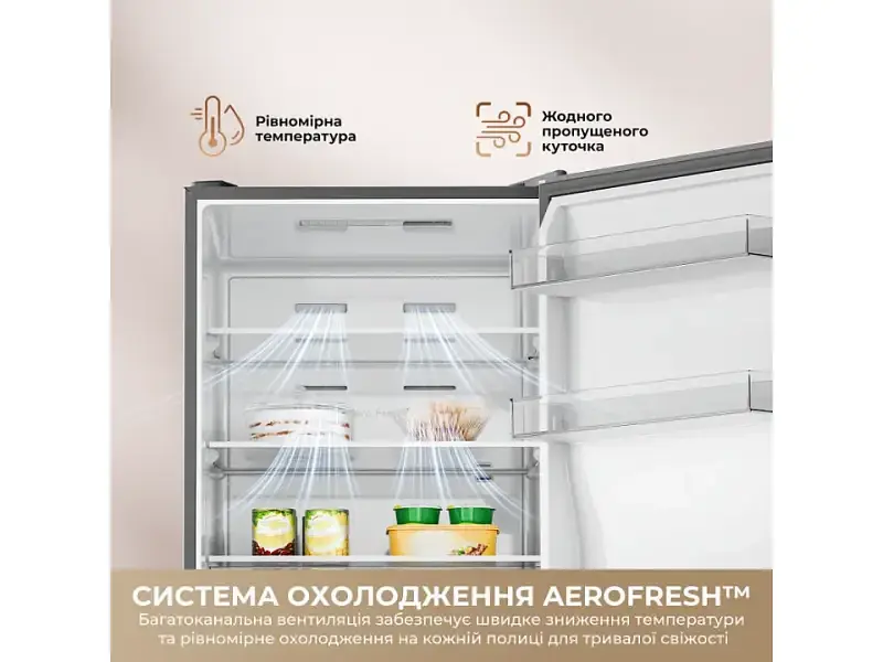 Холодильник з морозильною камерою Dreame MegaPro 201 см клас D Black (DRB450WMDDUA) - фото 8