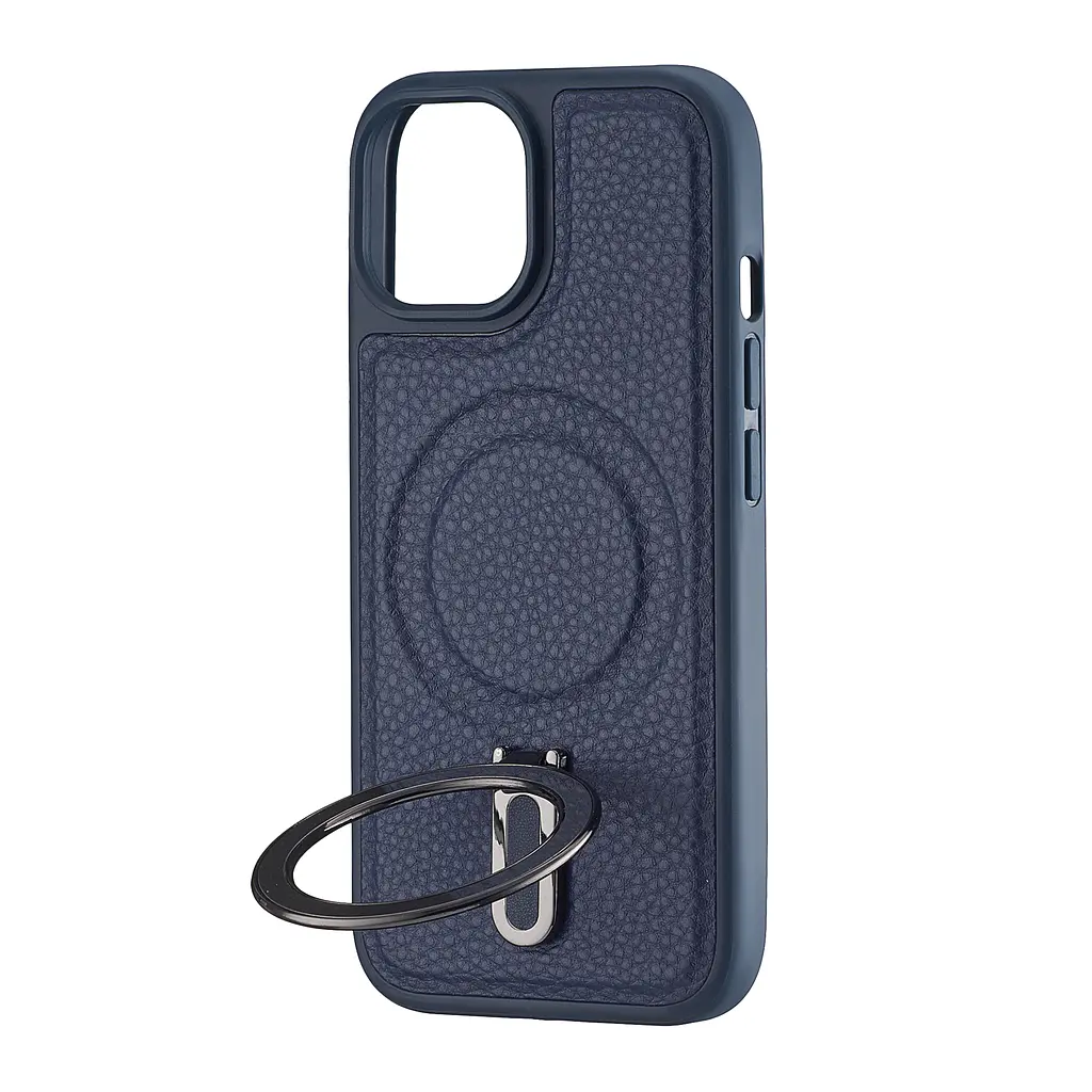 Чохол Jinduka Leather Ringo iPhone 15 Blue - фото 4