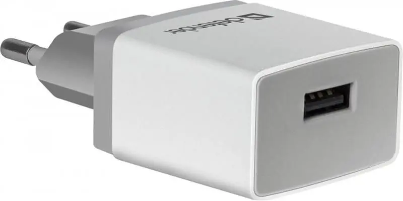 Мережевий зарядний пристрій Defender UPA-21 (1xUSB 2.1A) White (83571) - фото 4