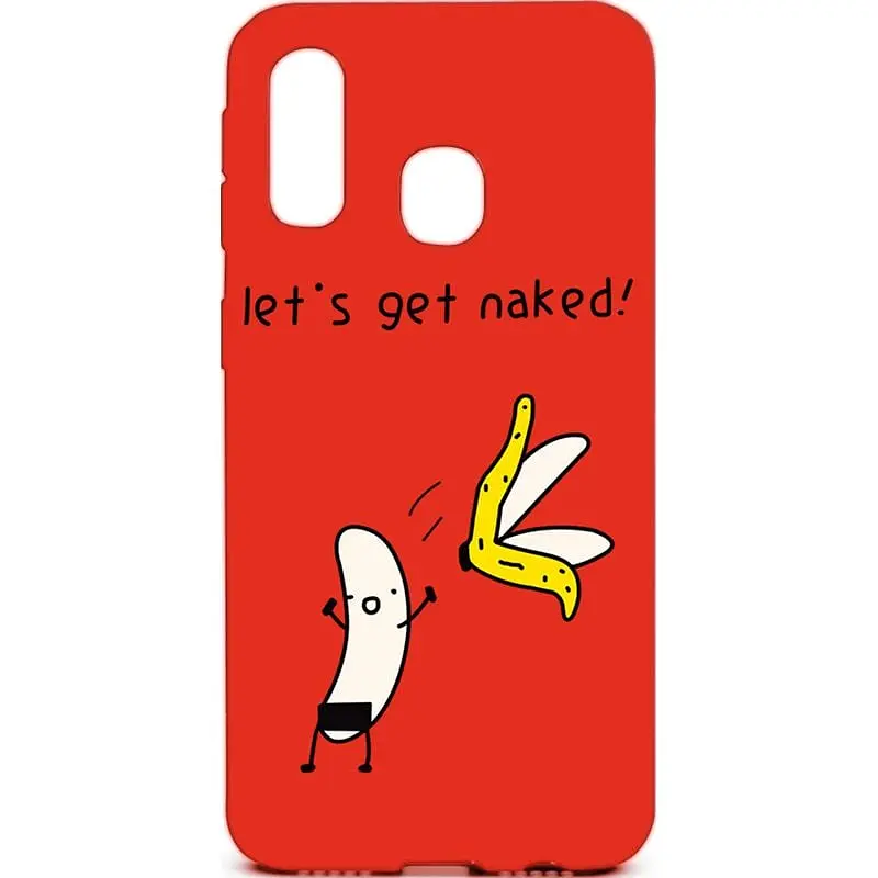 Чохол-накладка Toto Cartoon Soft Silicone TPU Case Samsung Galaxy A40 Banana Red