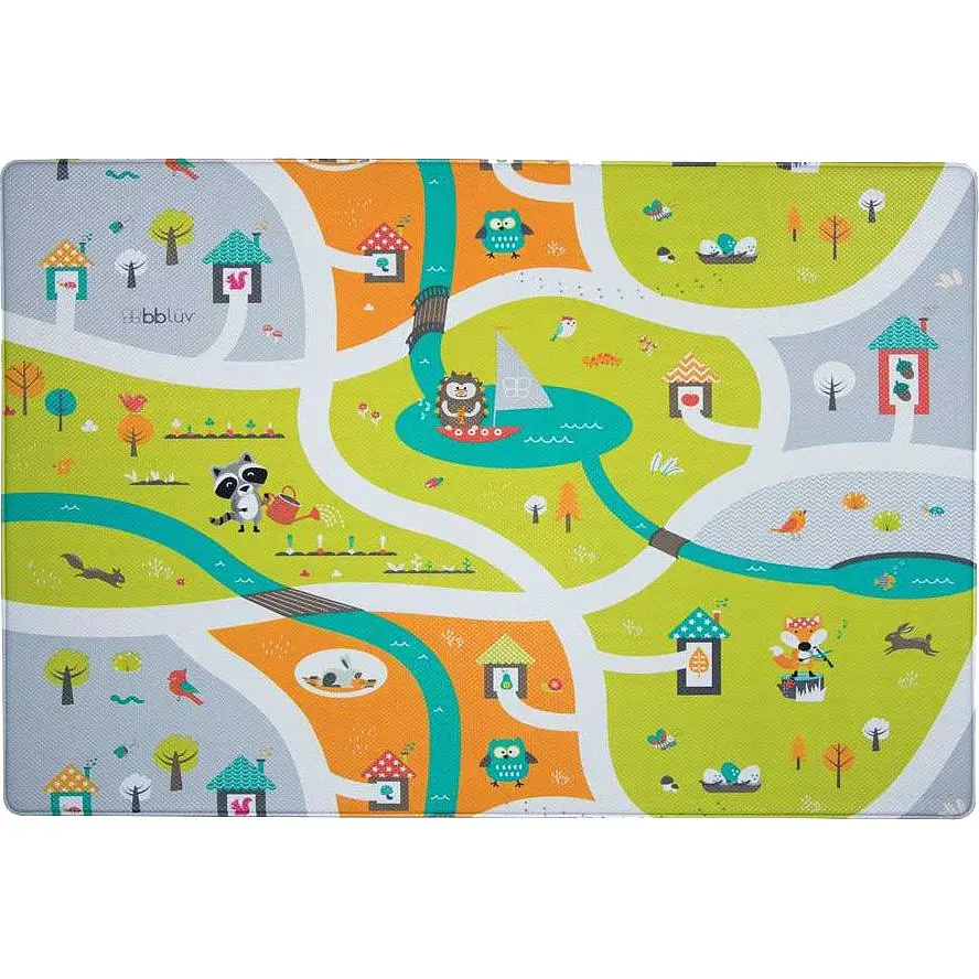Двусторонний игровой коврик в детскую BBluv Multi (B0130) - фото 2