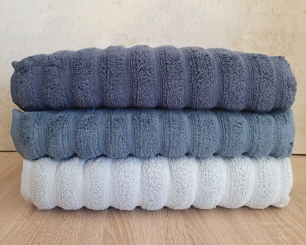 Набір турецьких махрових рушників Cestepe MicroCotton Premium 3 штуки 50x90 + 3 штуки 70х140 Ezgi 7 щільність 600 г/м2 - фото 5