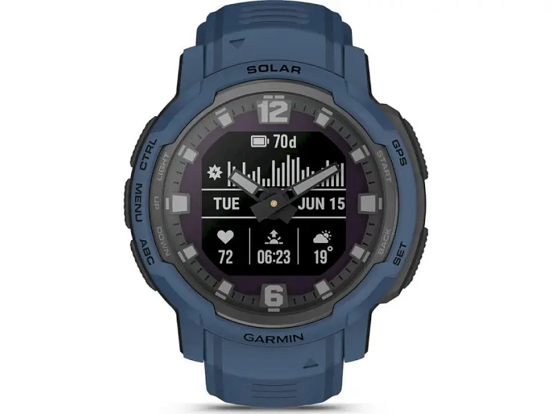 Смарт-годинник Garmin Instinct Crossover Solar Tidal Blue (010-02730-12/02) - фото 7