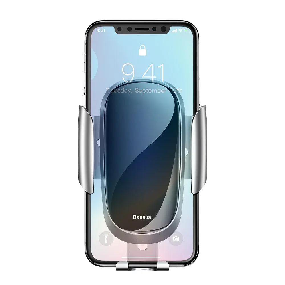 Автомобільний утримувач Baseus Future Gravity Car Mount SUYL-WL0S Сріблястий (1061821172) - фото 5