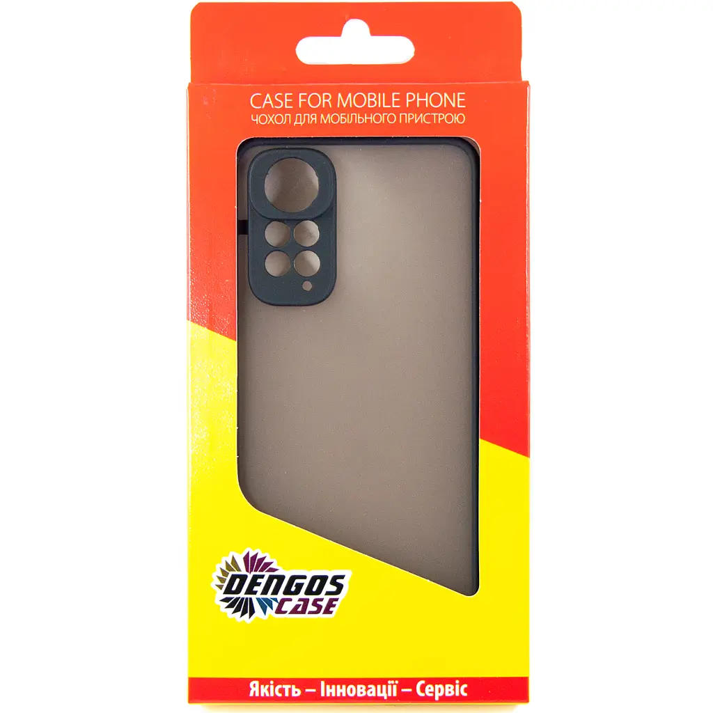 Чехол для мобильного телефона Dengos Matte Xiaomi Redmi Note 11 (black) (DG-TPU-MATT-113) - фото 5