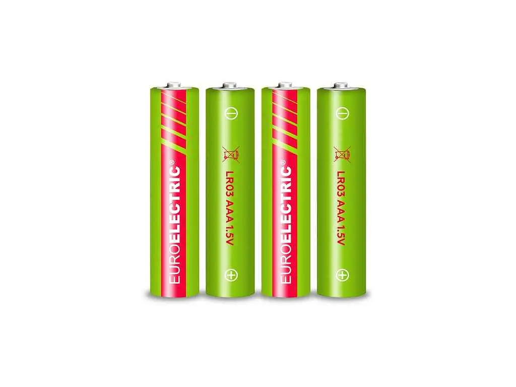 Батарейка лужна EUROELECTRIC LR03/AAA 4шт 1,5V blister - фото 2
