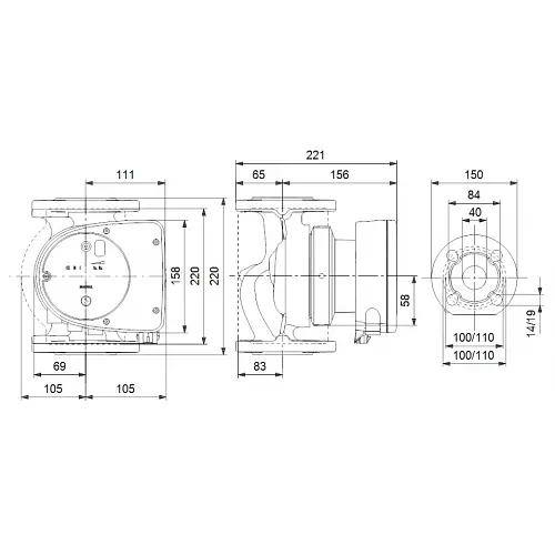 Циркуляційний насос Grundfos Magna1 40-60 F 220 (99221292) - фото 2