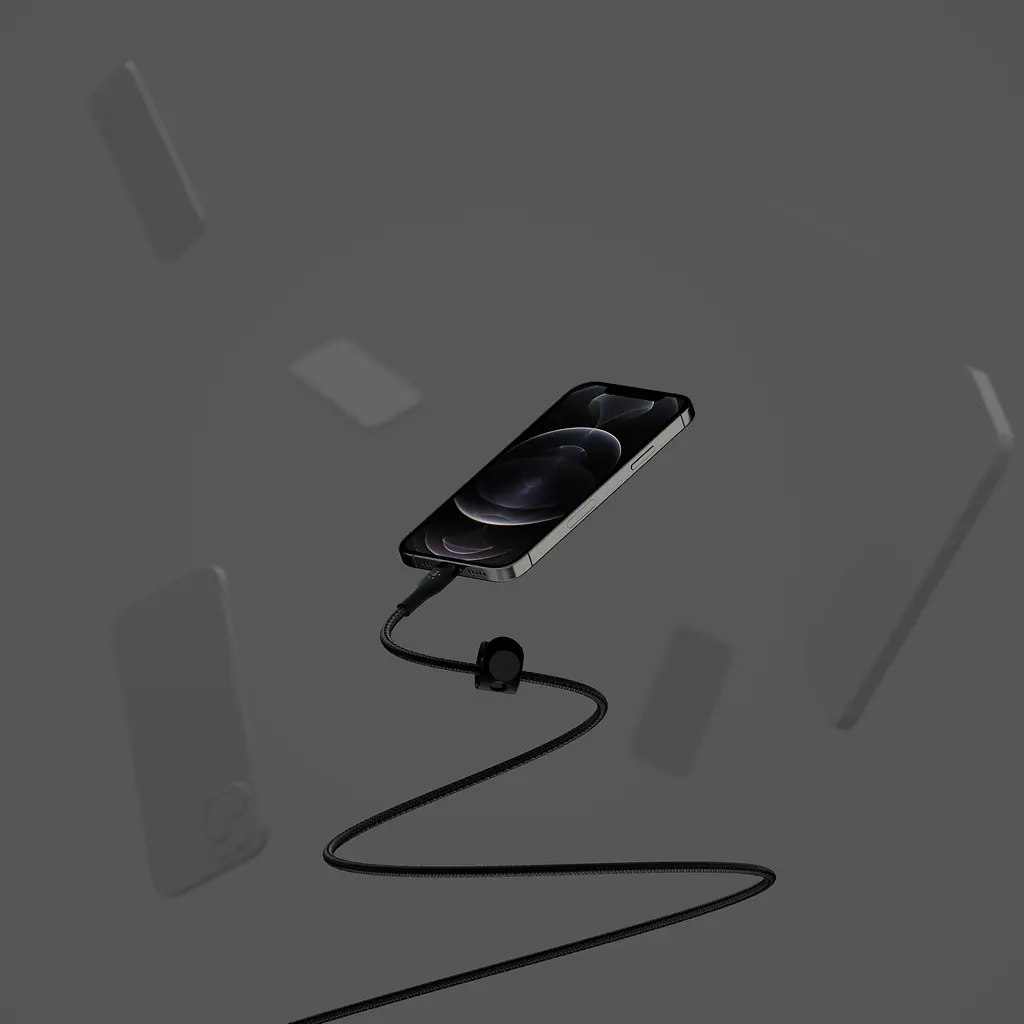 Кабель Belkin USB-C > Lightning заряджання/синхронізації 1м, Type-C, плетений, силіконовий, з ремінц teh0013623 - фото 7